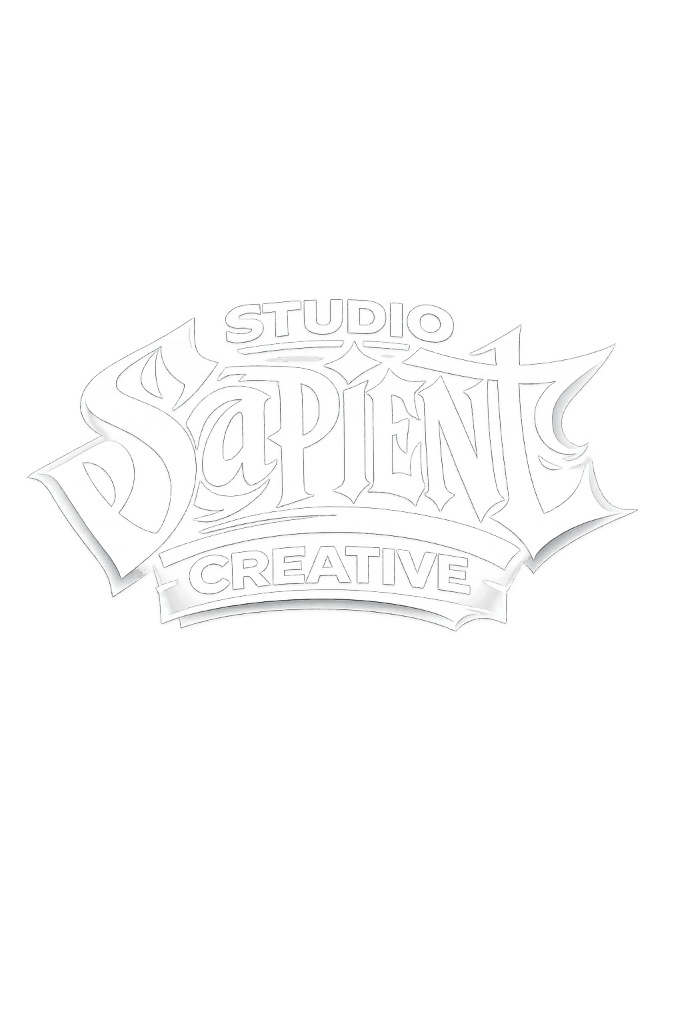Logotipo oficial studiosapient em tons de roxo e branco