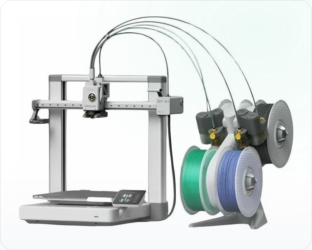 Foto da impressora 3D Bambu Lab A1 Combo